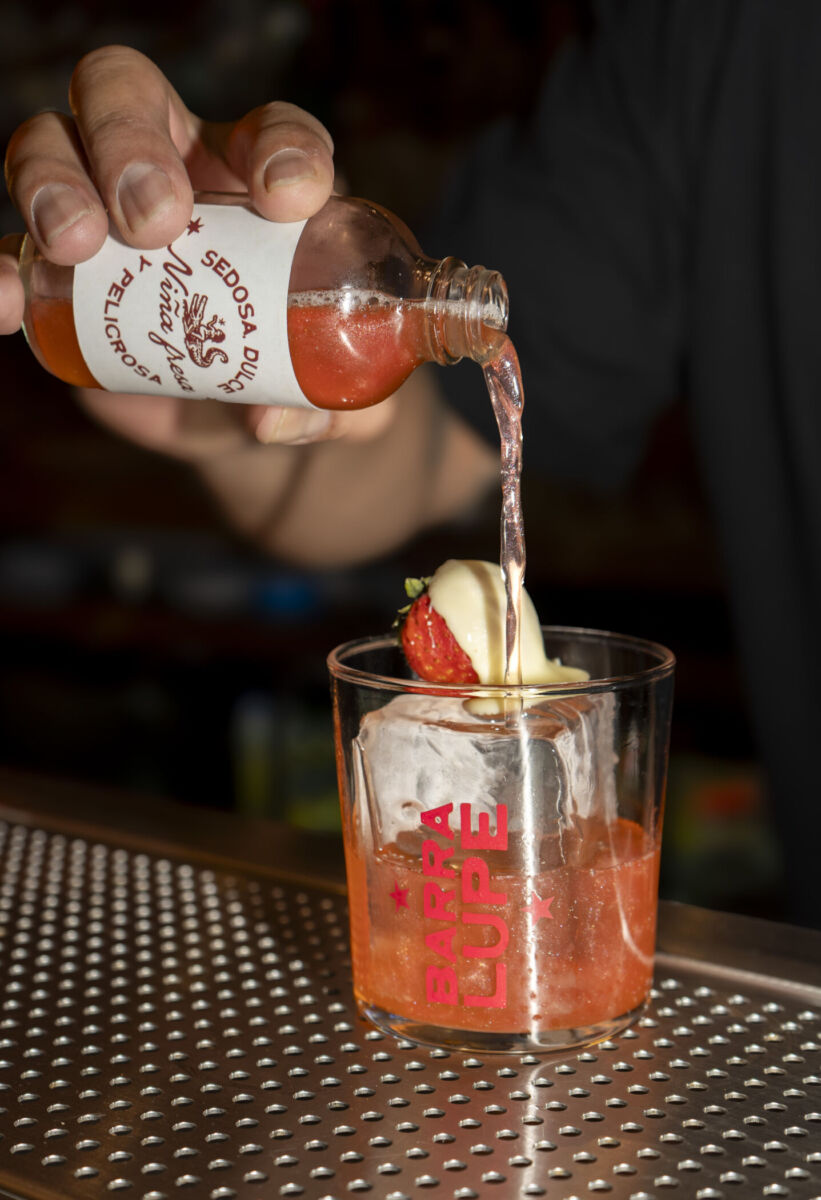 Menú de cócteles en Barra Lupe 