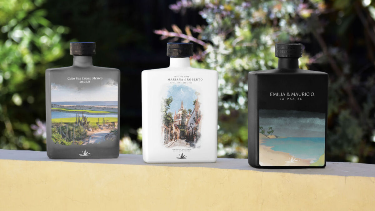 Tequila DSGN es una marca de tequila que personaliza las botellas 