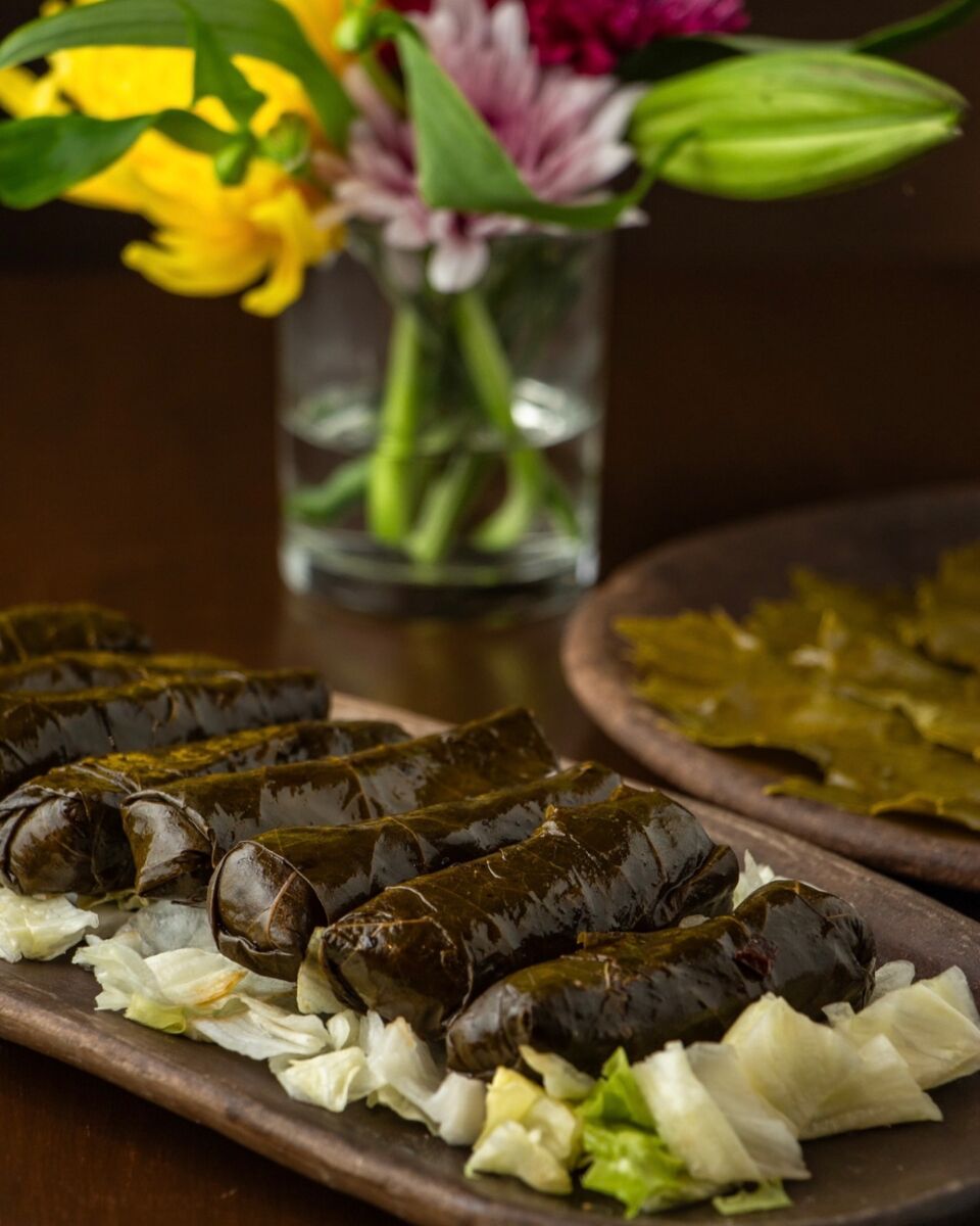 Hojas de parra rellenas