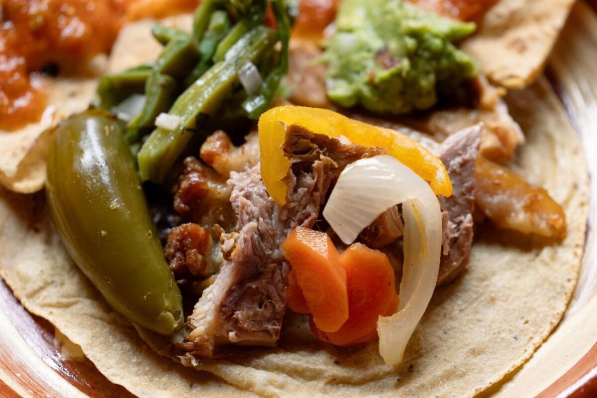 Taco de carnitas 