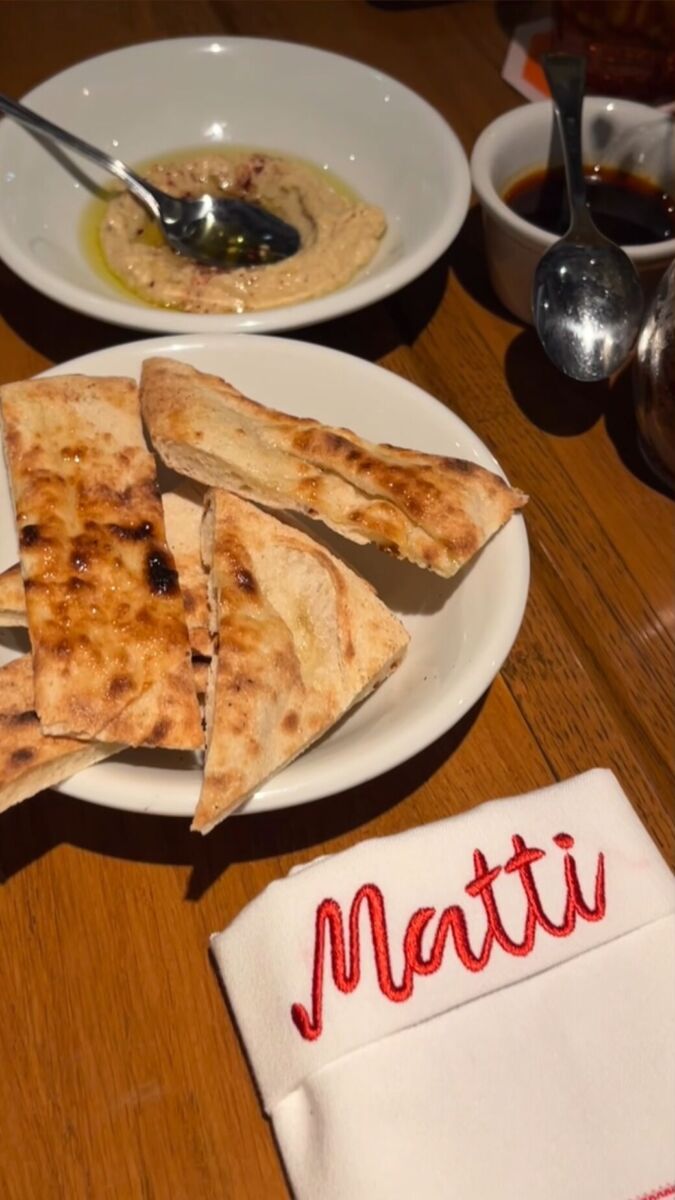 aperitivo del menú degustación de matti osteria
