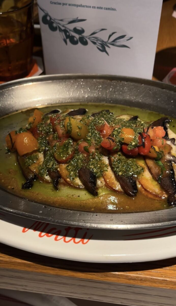 provoleta del menú degustación de matti osteria