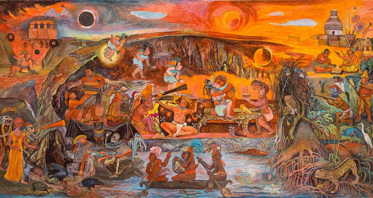 Mural 'Xibalbá' de Rina Lazo 