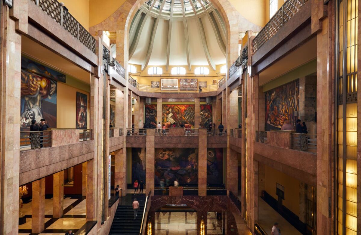 Murales en el Palacio de Bellas Artes