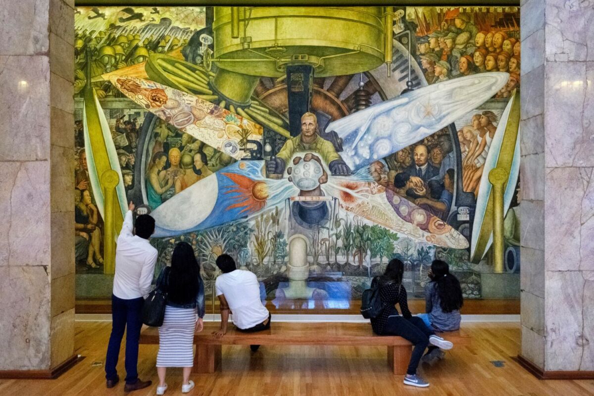 Mural 'El hombre controlador del universo' de Diego Rivera