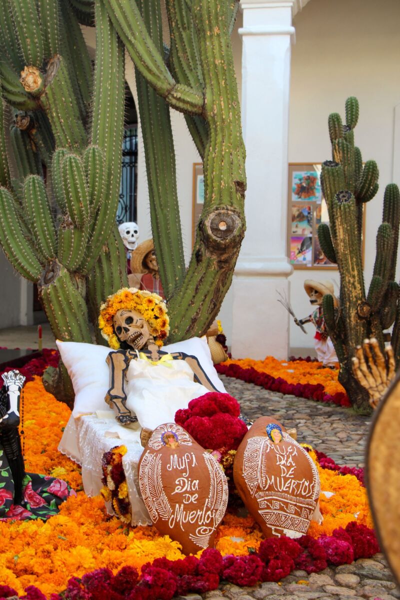 ofrenda de día de muertos en oaxaca