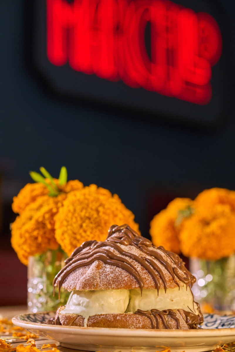 El restaurante Marcello creó tres pones de pan de muerto para esta temporada de Día de Muertos 