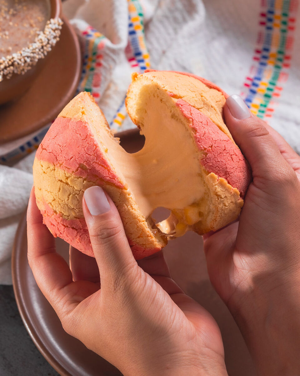 Concha de guayaba y caramelo cuina