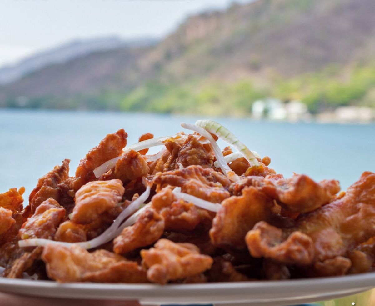 Chicharrón de pescado en Santa María del Oro