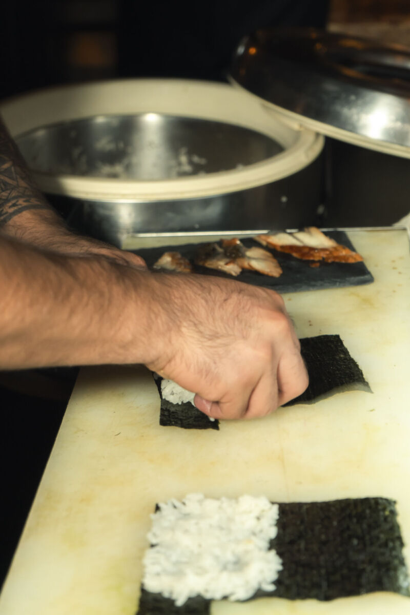 Hand rolls japoneses