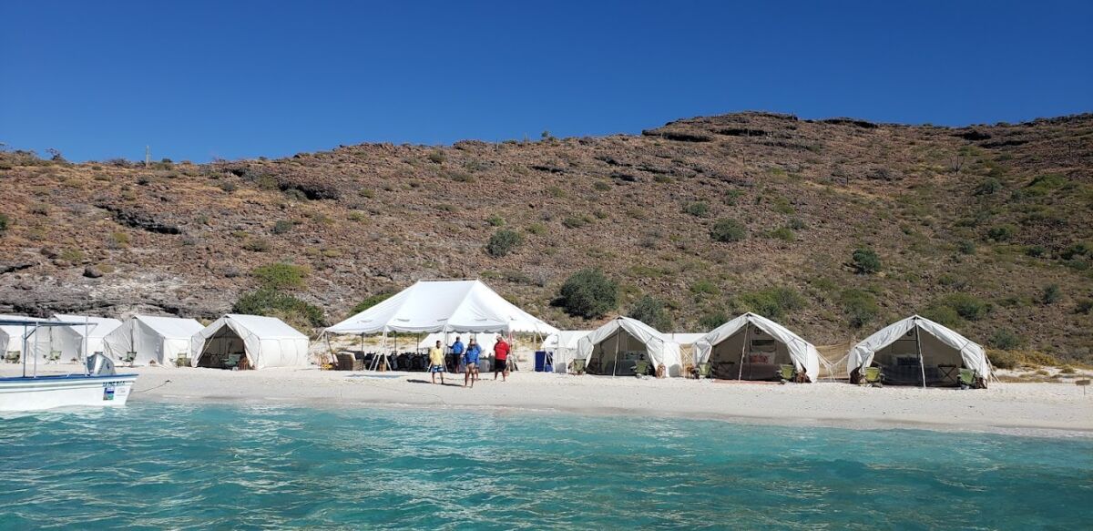 campamento de lujo en la Isla Espíritu Santo 