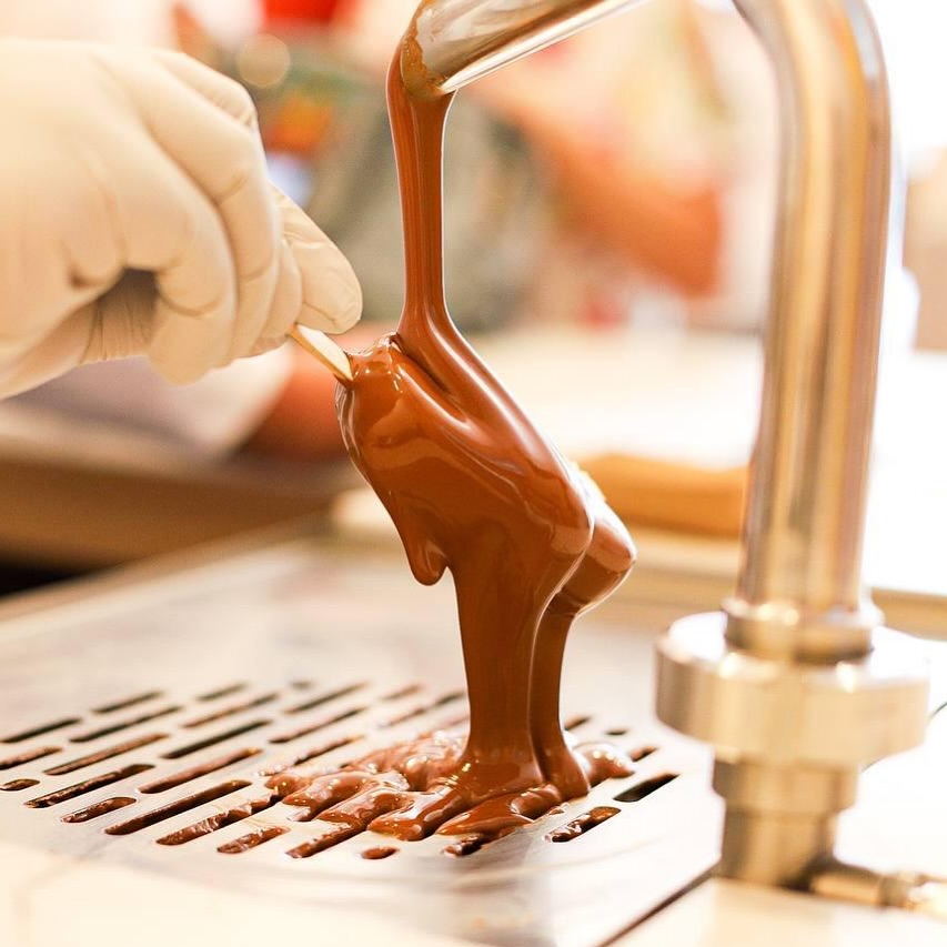 paleta de vainilla cubierta de chocolate de finca rocío