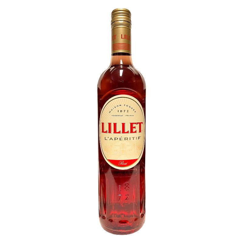 Lillet Rosé es un aperitivo francés hecho con vino y frutos rojos 
