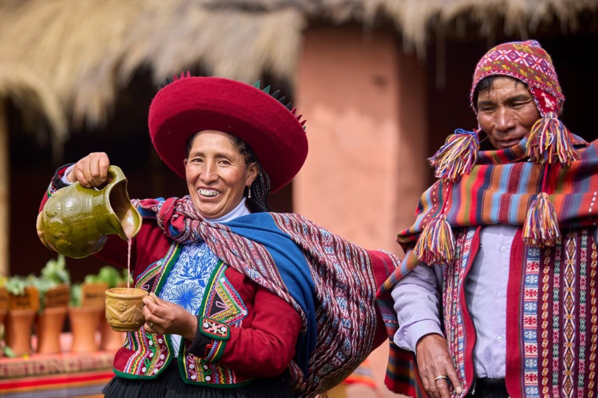 Chinchero es un pueblo famoso por sus textiles artesanales