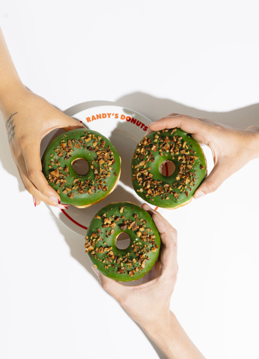 Dona atarantada de de Randy’s Donuts y Tacos Atarantados