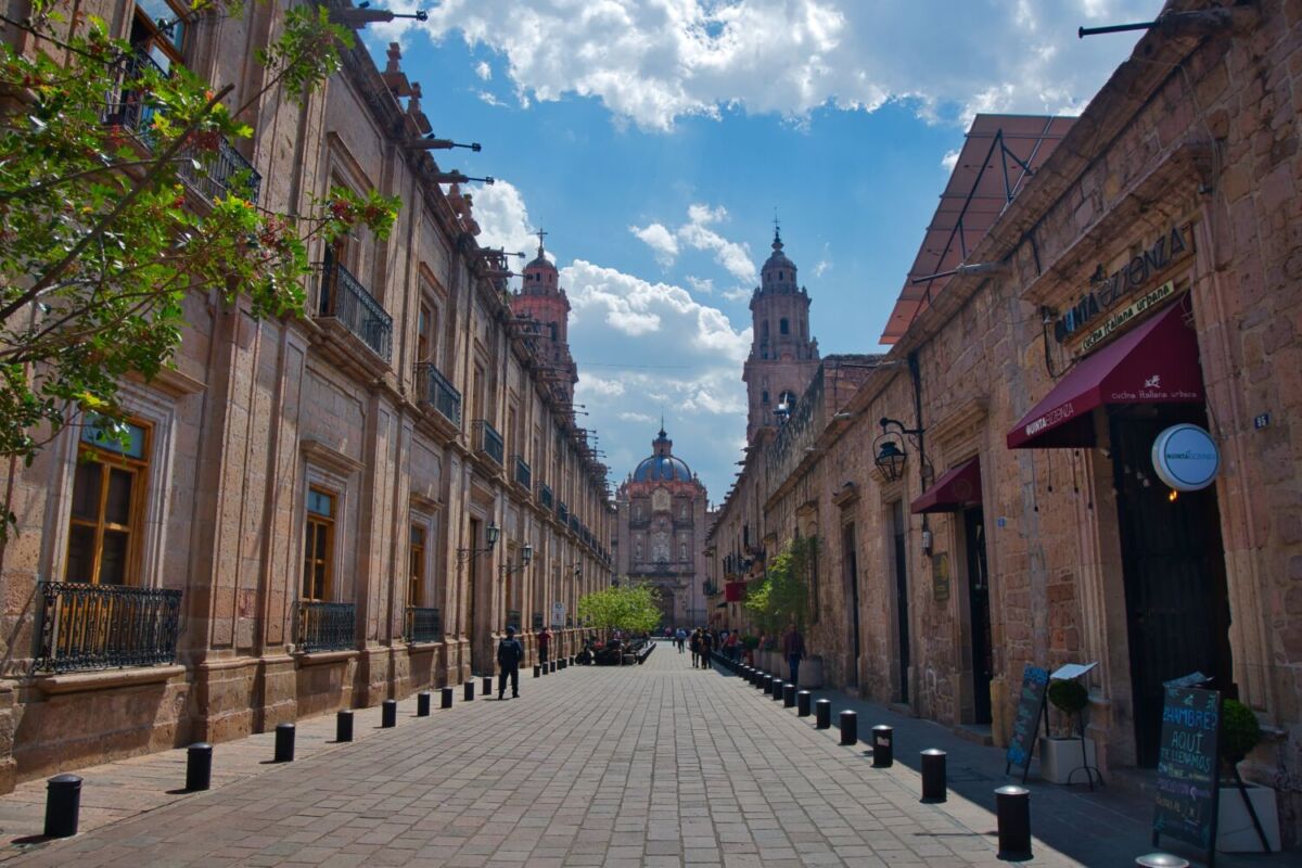 edificios en el Centro histórico de Morelia