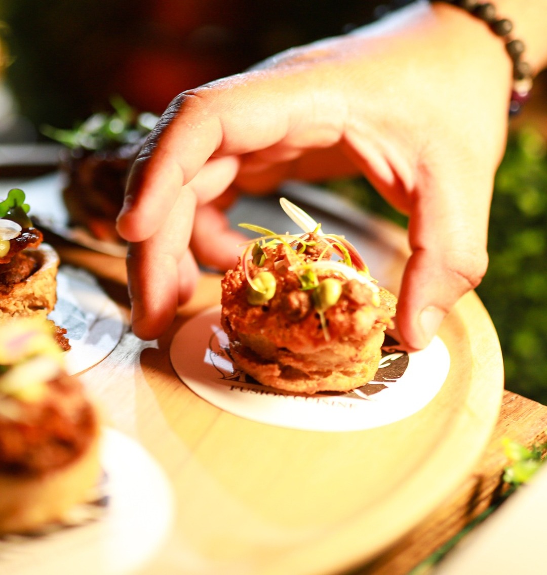 canapés en festival gourmet internacional