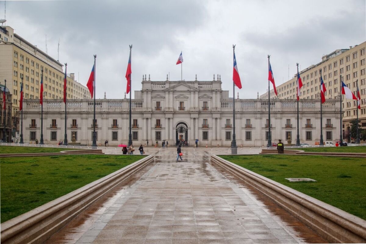 Palacio de la Moneda en Santiago de Chile 
