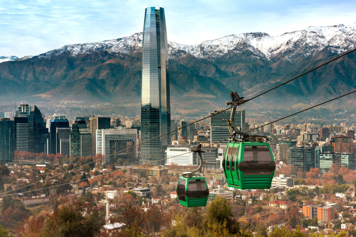 Teleférico del Cerro San Cristóbal en Chile