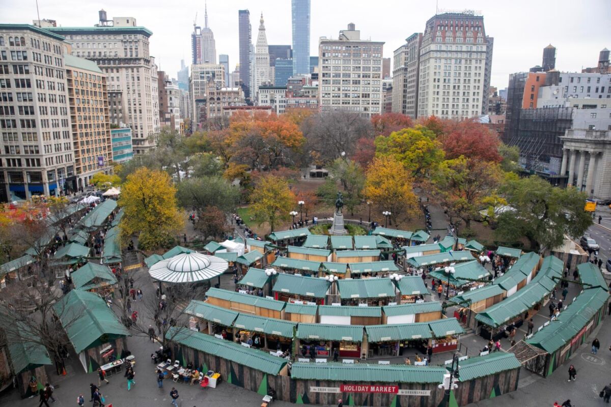 Union Square Holiday Market es uno de los mejores mercados navideños de América 