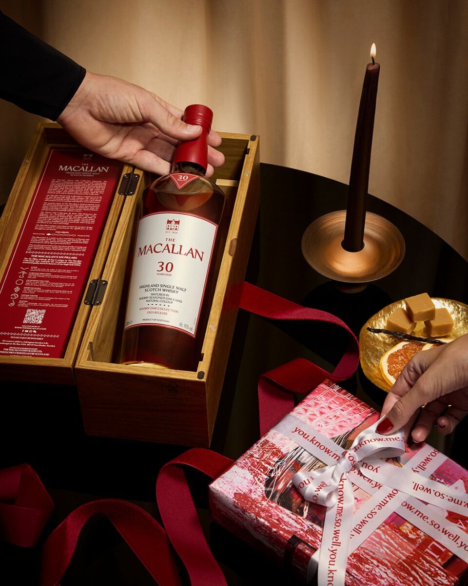 botellas de edición especial para regalar en navidad, the macallan