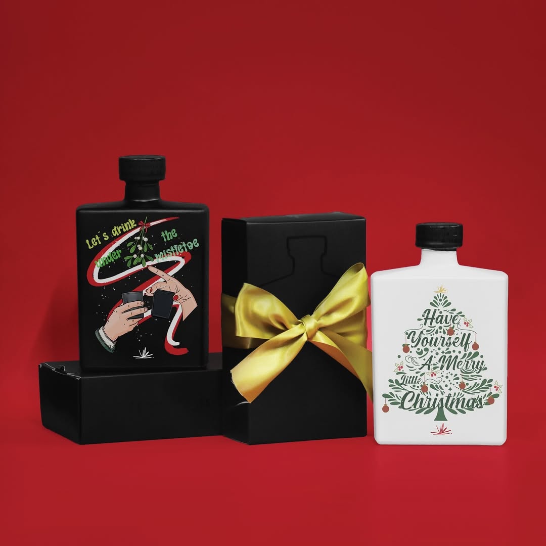 botellas de edición especial para regalar en navidad, tequila design