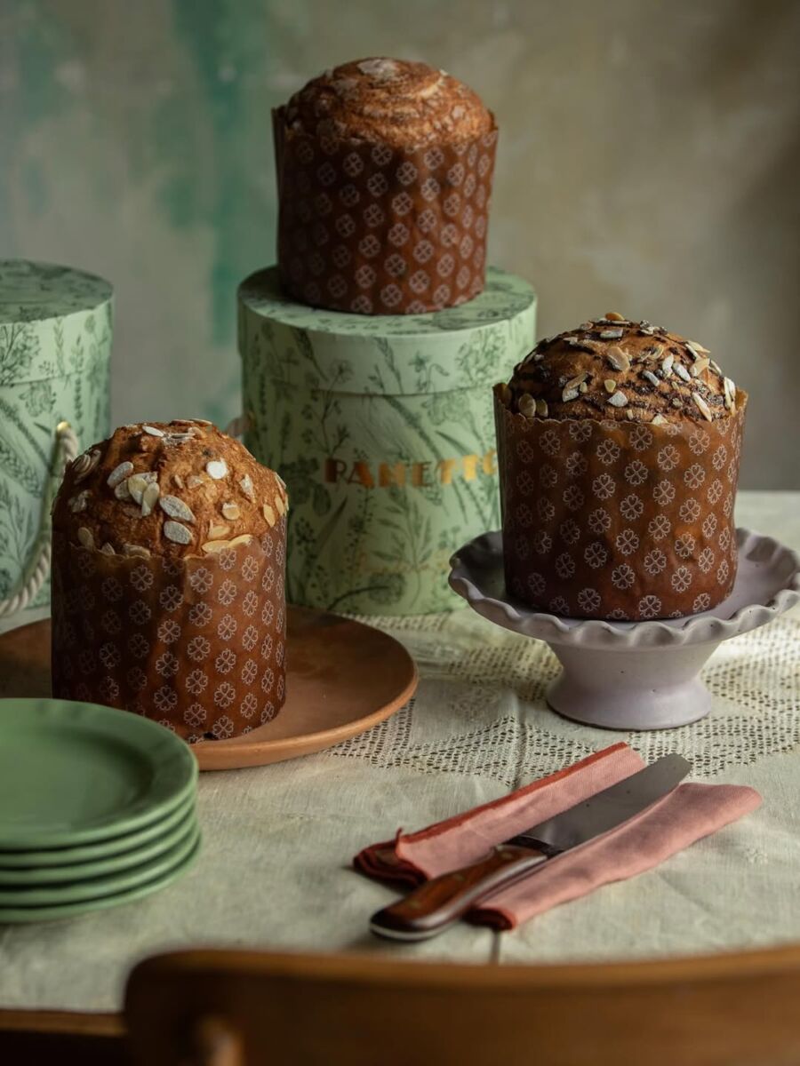 En panettone es un pan italiano navideño 