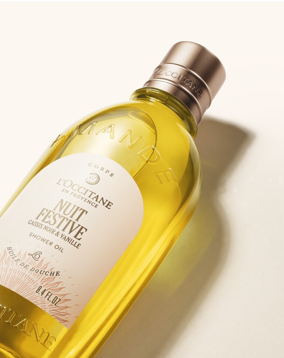 nuit festive de la magia de la luz de l'occitane en provence, colección festiva de edición limitada