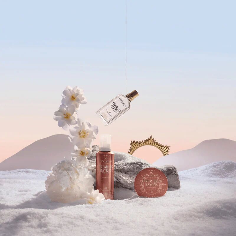 primeros rayos de la magia de la luz de l'occitane en provence, colección festiva de edición limitada
