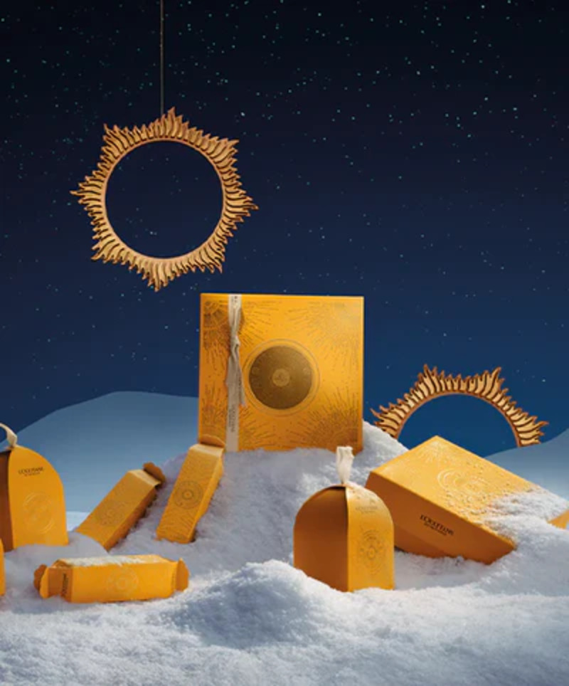 el arte de regalar, la magia de la luz de l'occitane en provence, colección festiva de edición limitada