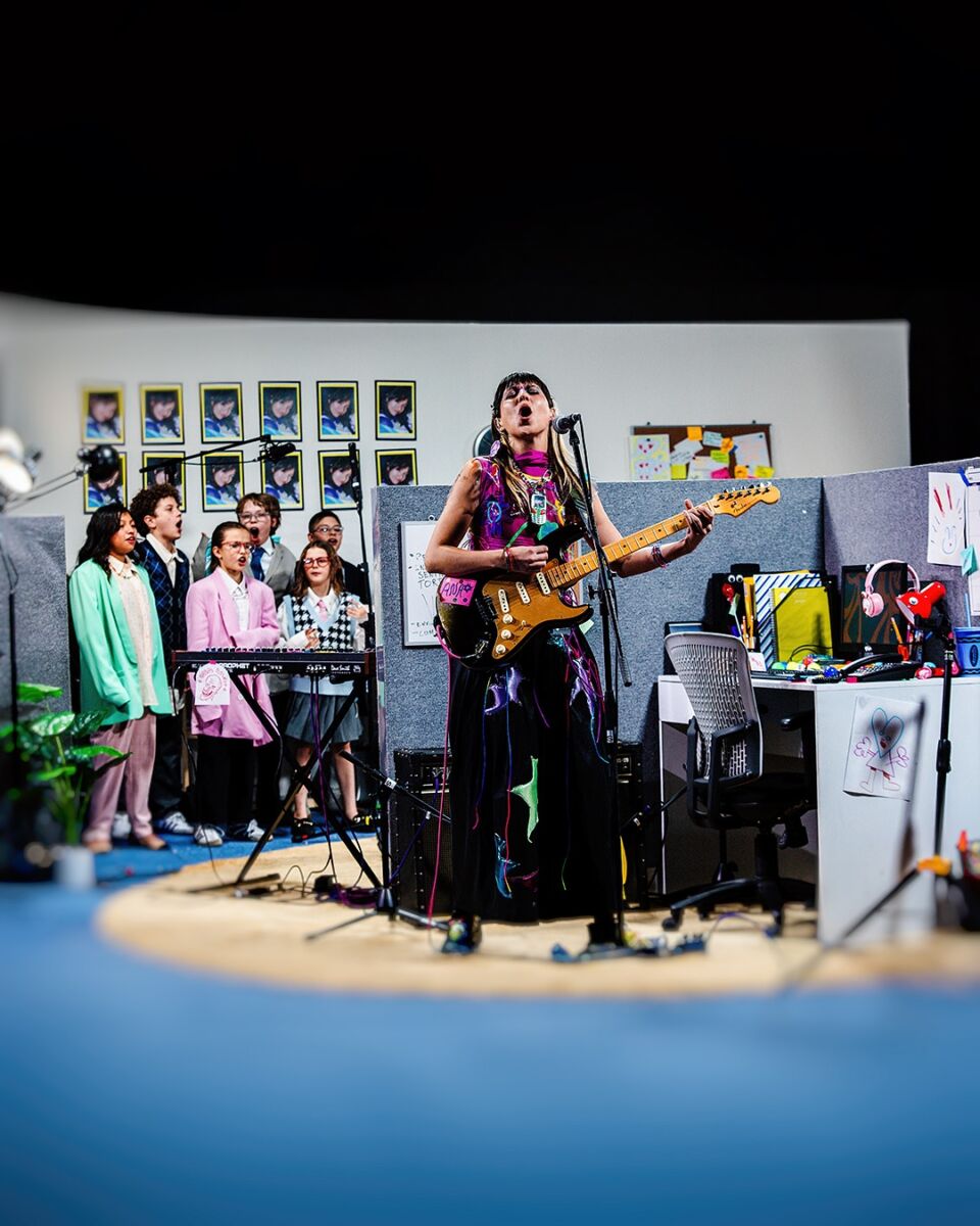 Grabando en la oficina