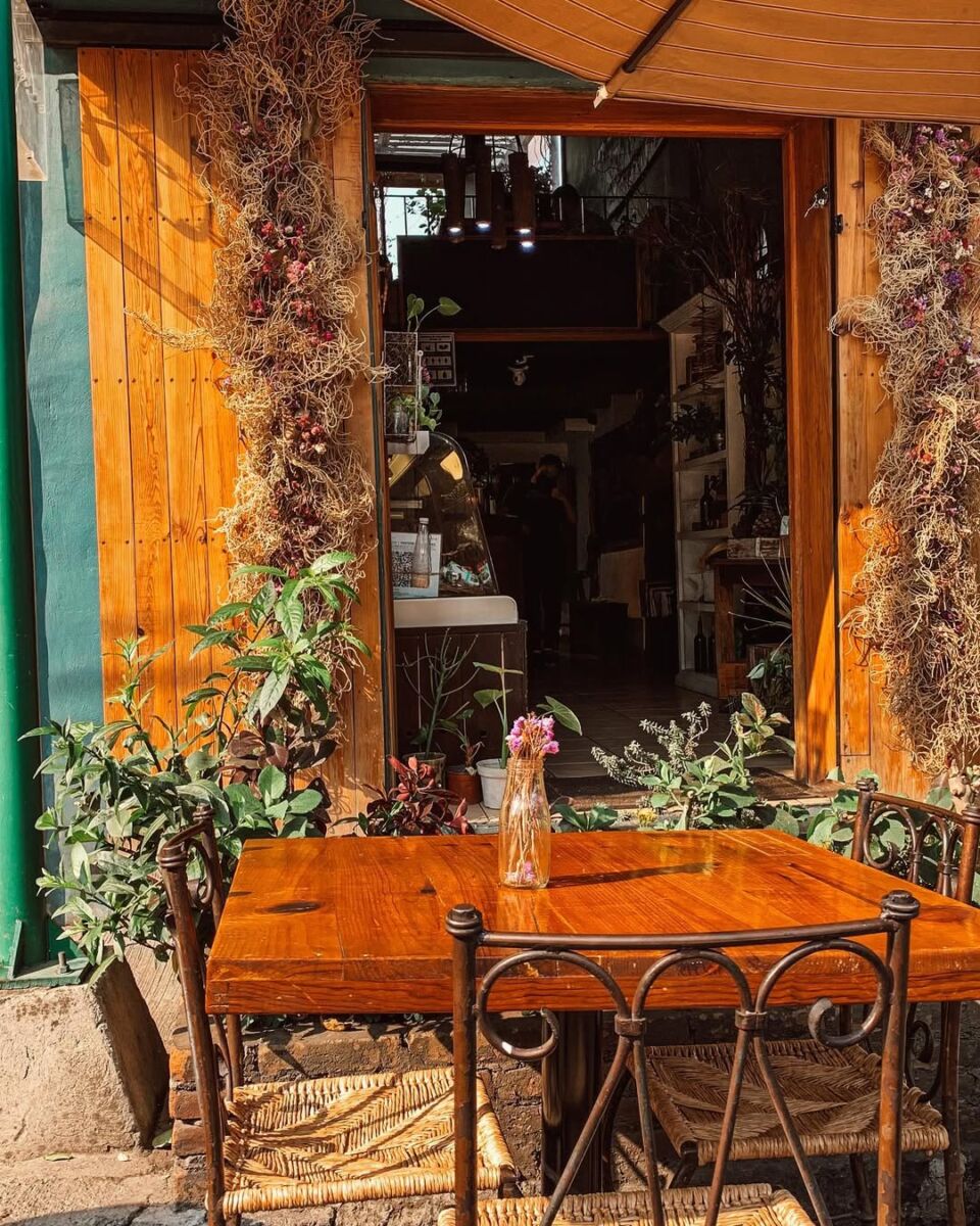 cafetería bonita en el centro de coyoacán, fortunata café
