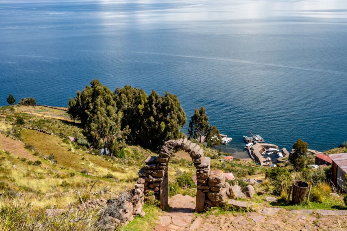 Islas en el lago Titikaka