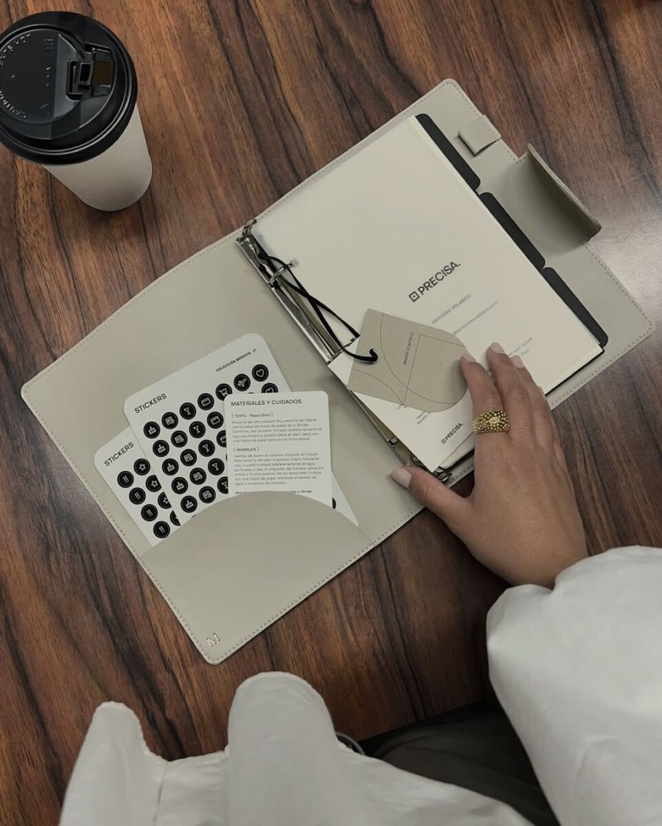 agenda o planificador binder continuo de precisa mx