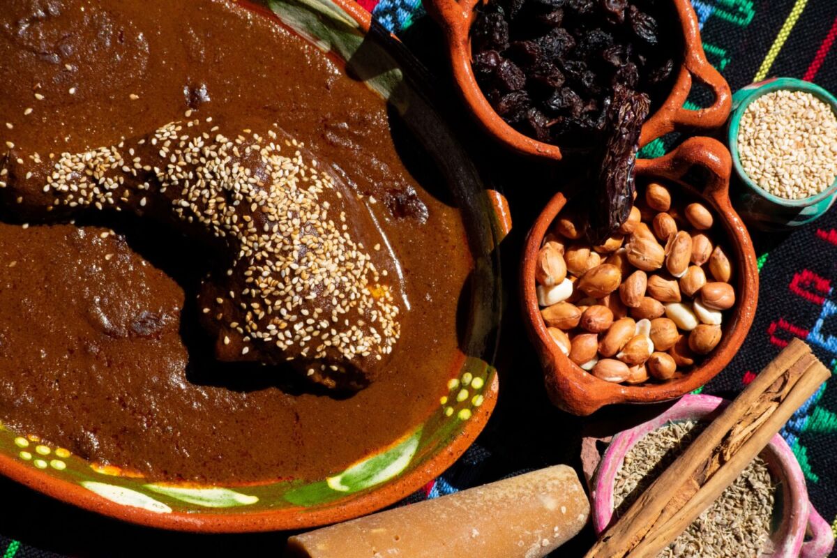 El mole es un plato típico de Naolinco, Veracruz 