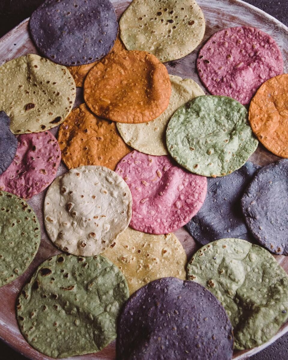 tortillas hechas con maíz criollo