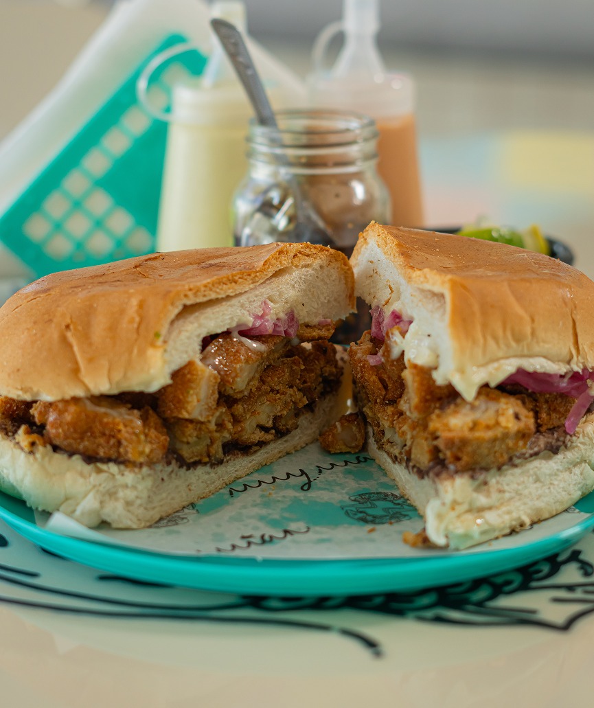 Torta de pescado empanizado