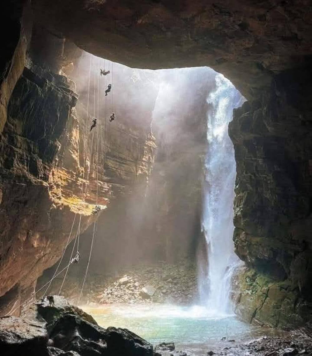 rapel en el sótano de popócatl, veracruz