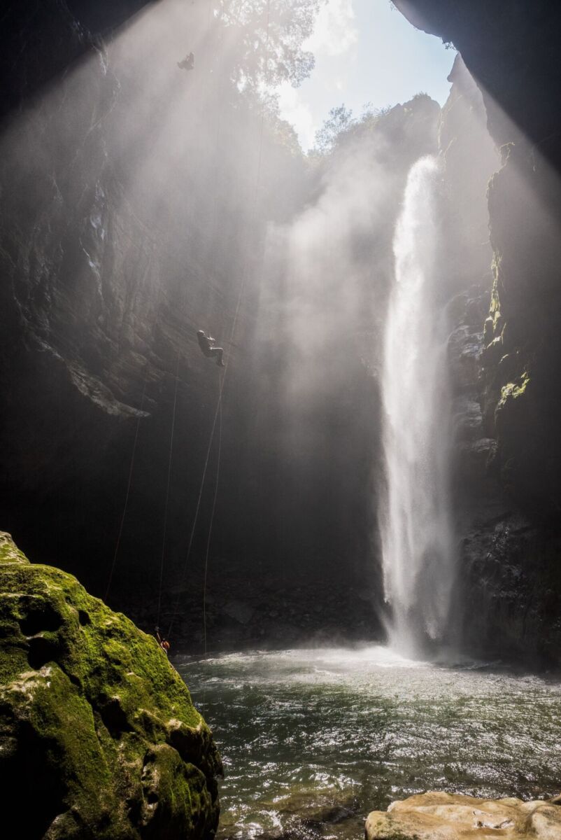 rapel en el sótano de popócatl, veracruz