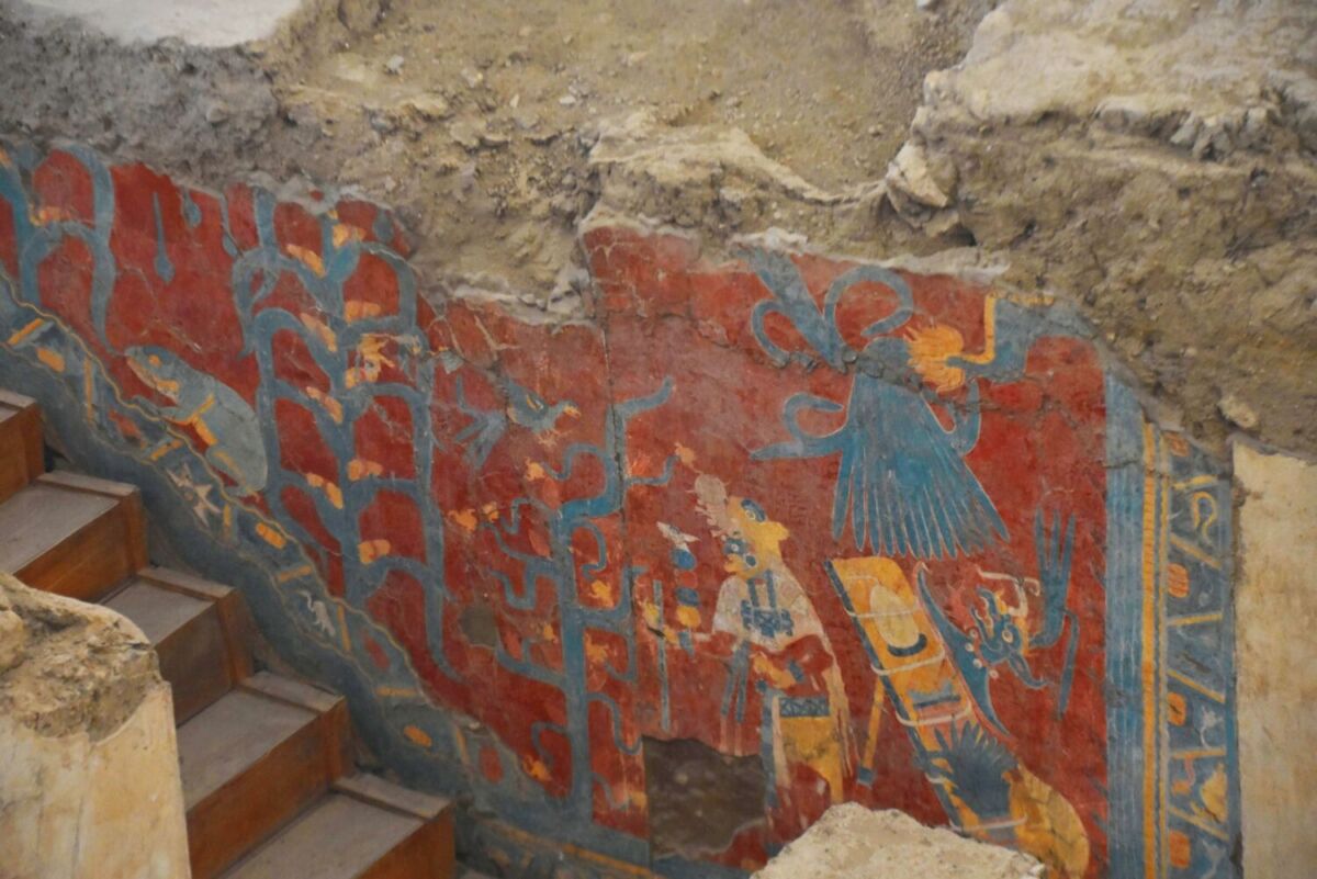 zona arqueologica cacaxtla murales