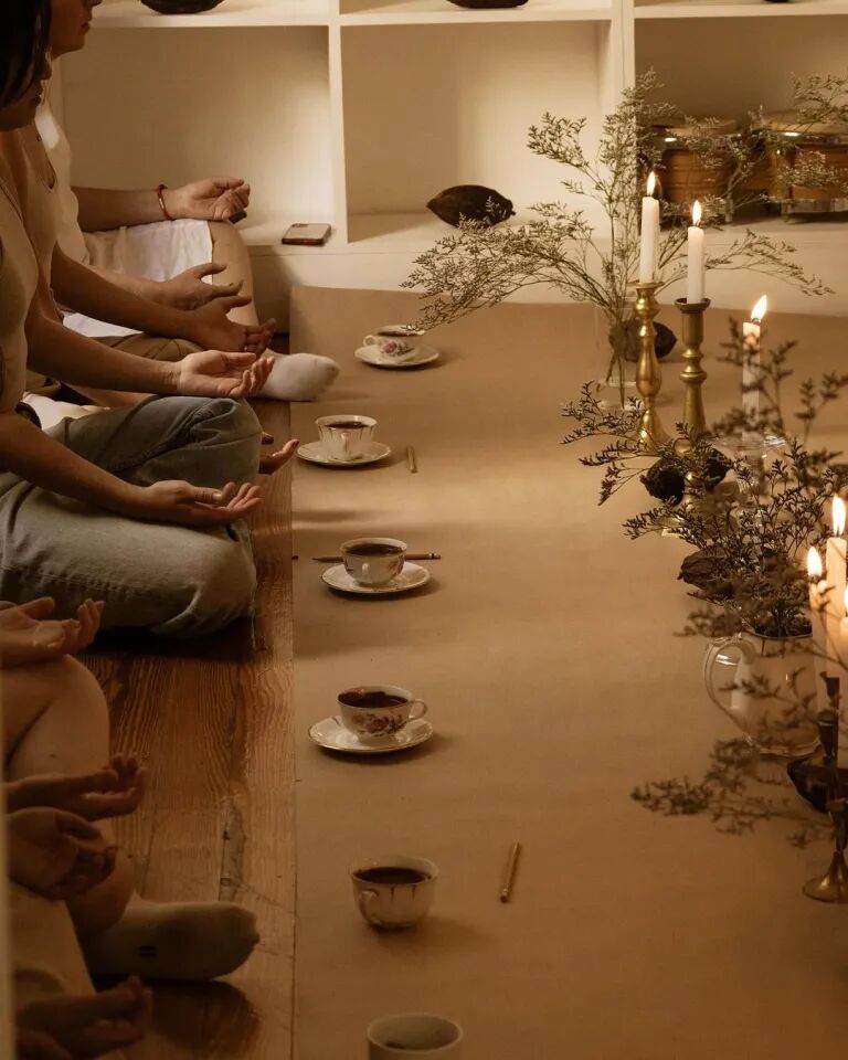 ceremonia de cacao en María Cacao