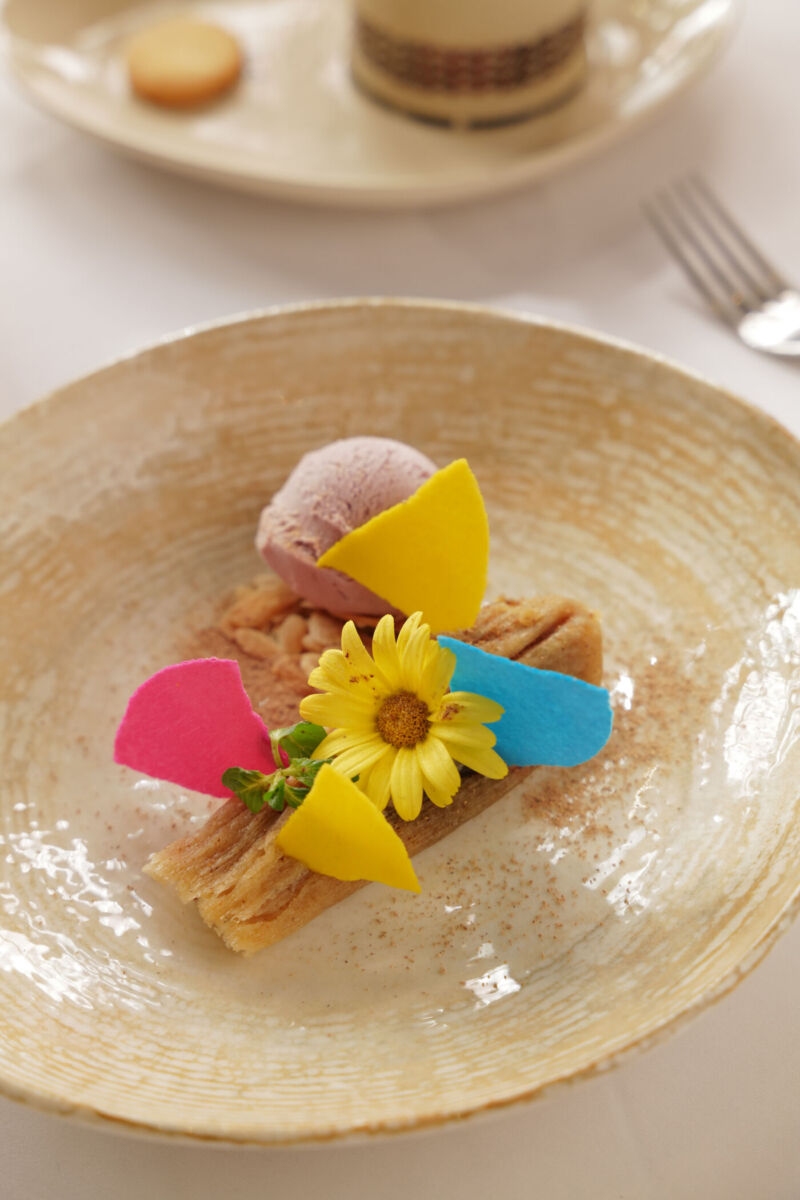 Tamal de calabaza en tacha