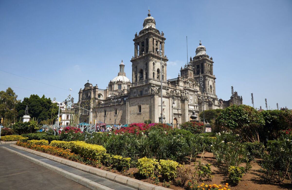 Jardín del buen Amor es una instalación masiva de flores 