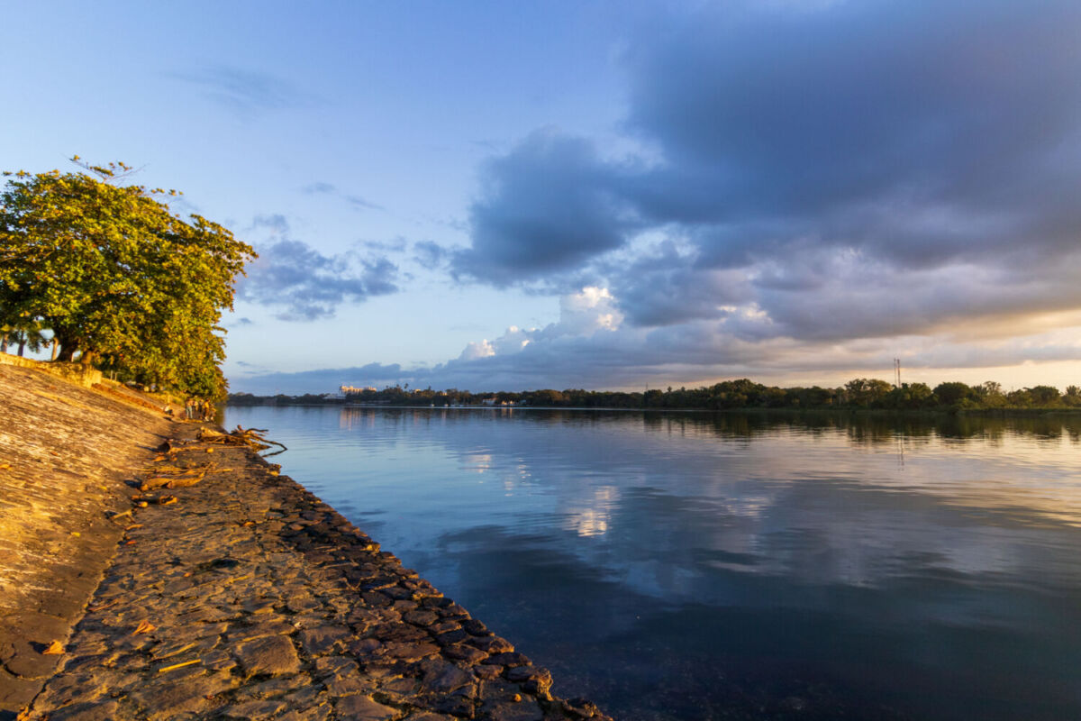 Bonitas vistas al río Tuxpan al atardecer