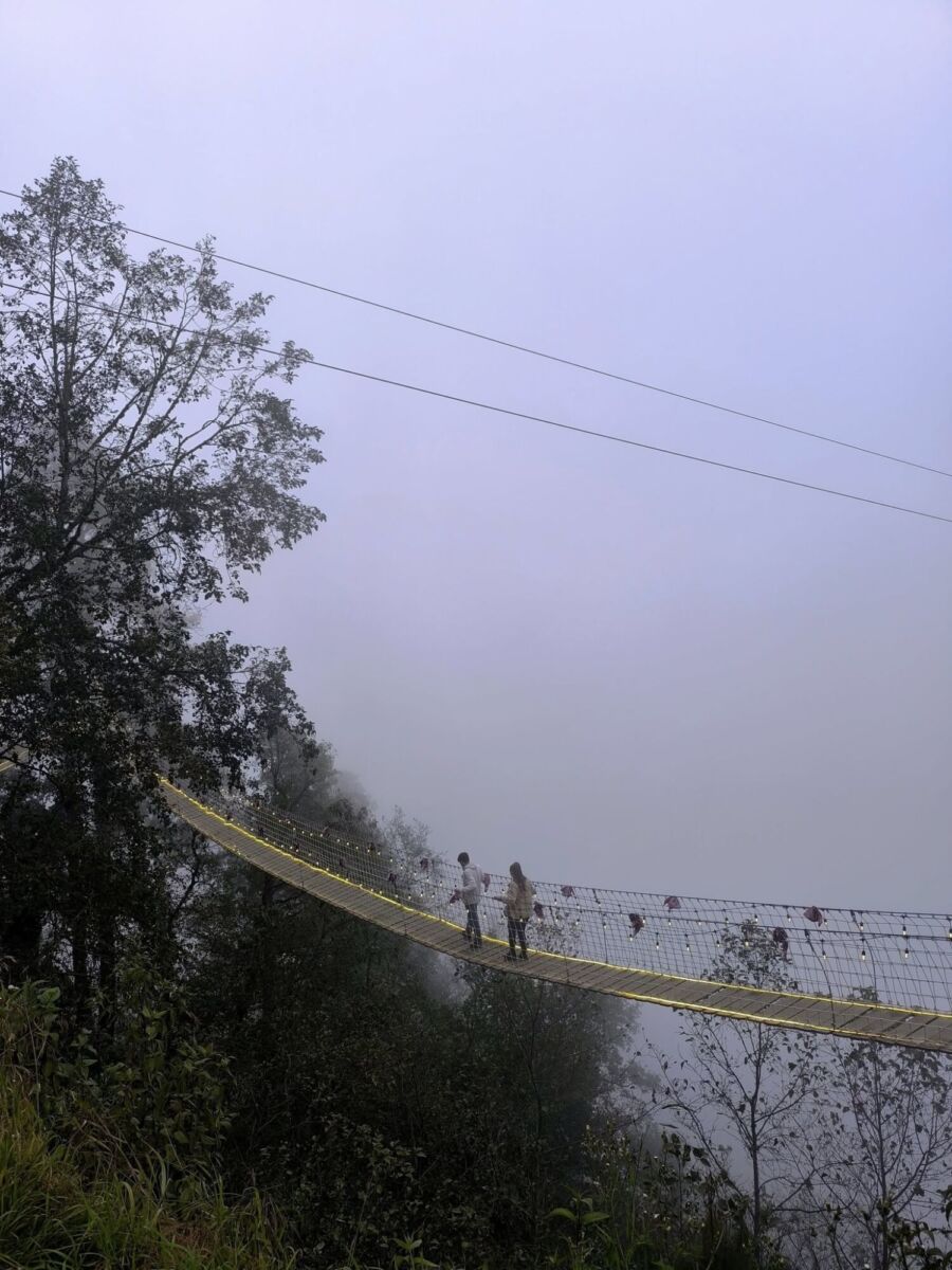 puente colgante  en san josé del pacífico