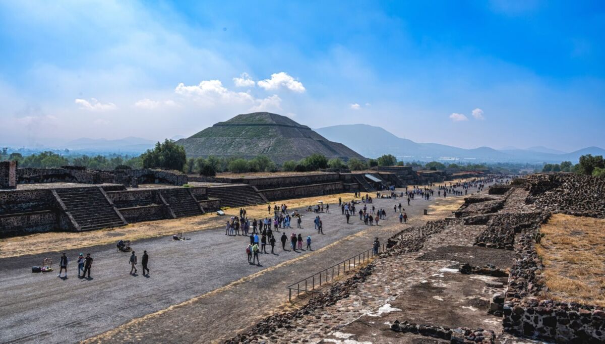 Calzada de los Muertos en Teotihuacán.