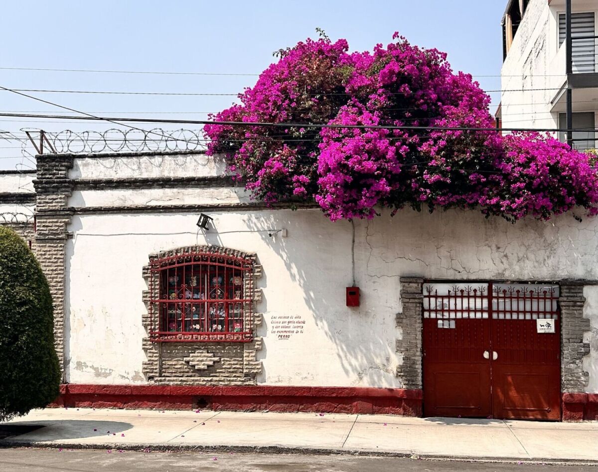 fachada de una casa antigua en la colonia Portales Sur 