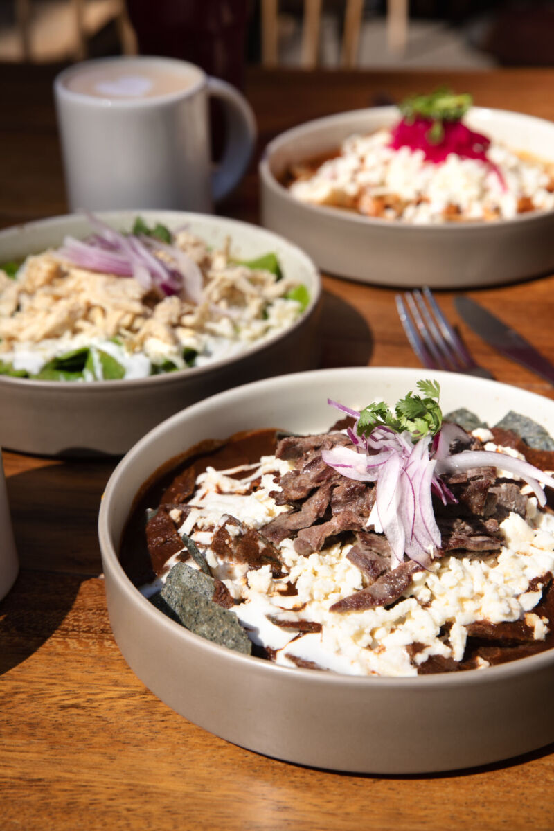 Tres variedades de chilaquiles