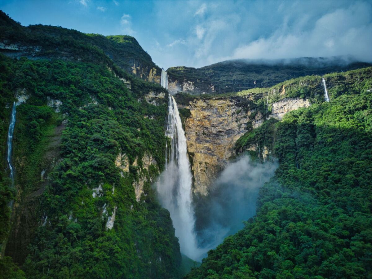 vista aérea de la Catarata Gocta