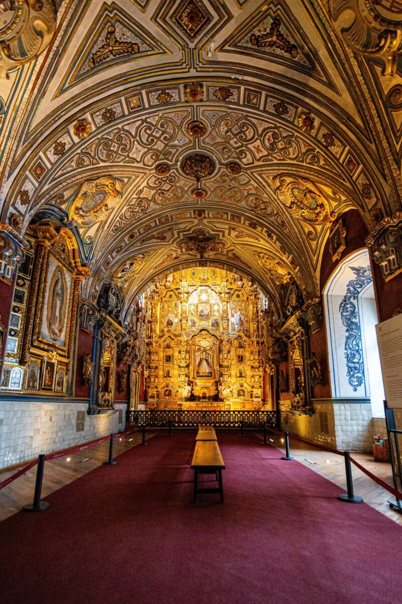 Capilla en el Museo Nacional del Virreinato en  Tepotzotlán